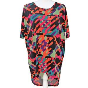 LulaRoe IRMA Tunic Top 2XS Small Multi Color Striped New With Tags